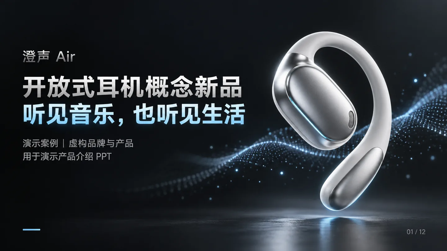 澄声 Air · 耳机新品介绍演示封面