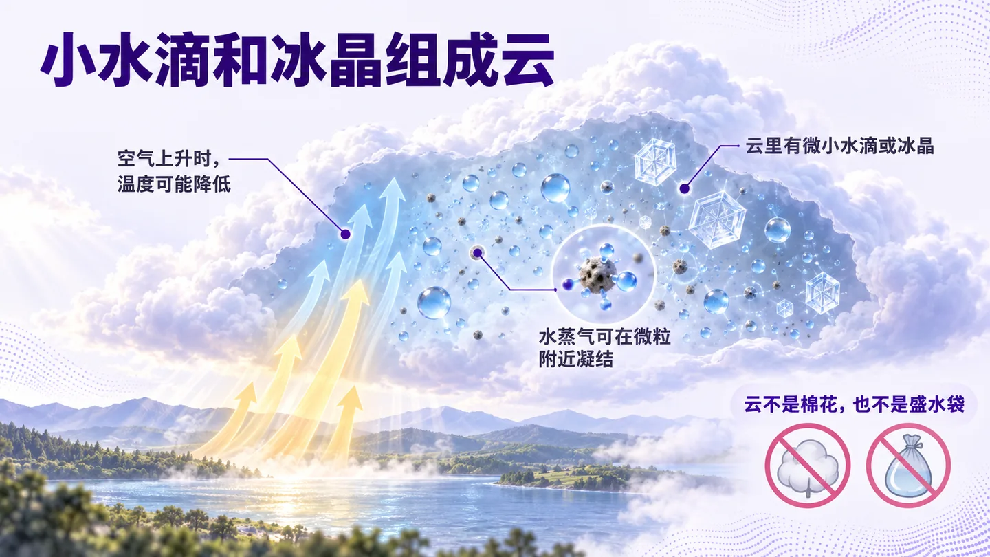一滴水的旅行 · 水循环课件，第 5 页：用图示解释变化