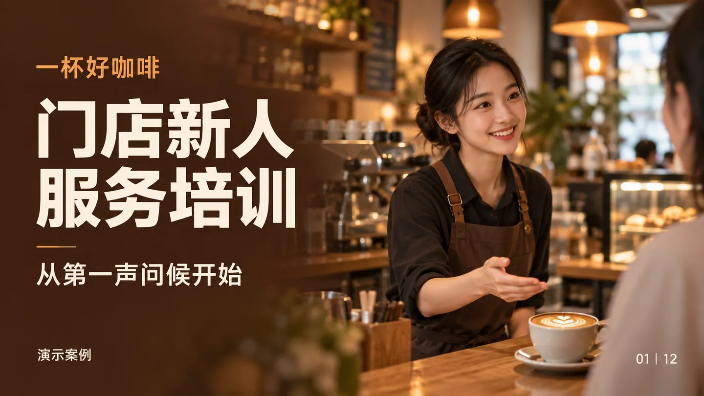 一杯好咖啡 · 门店培训演示封面