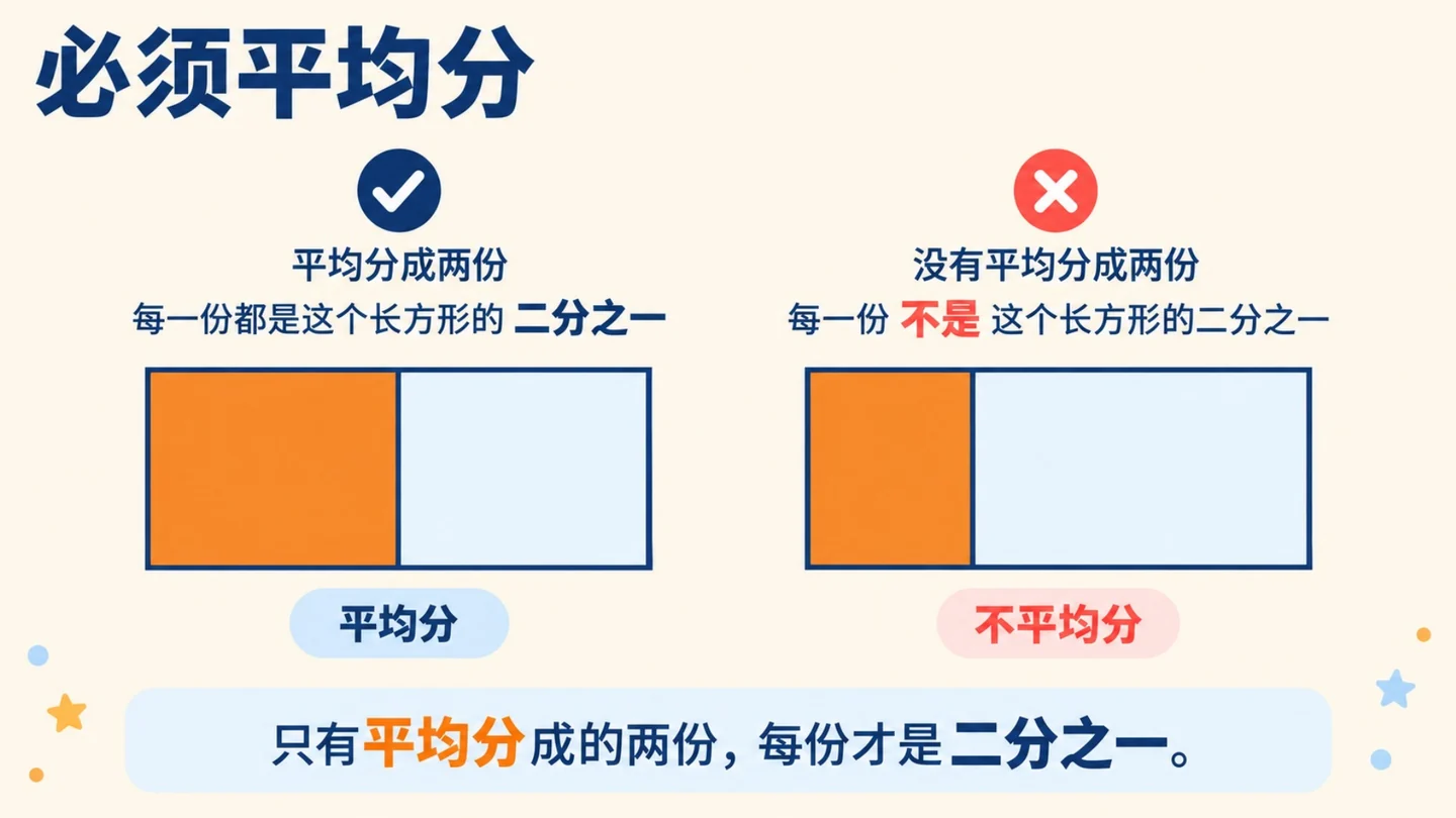 BerryDeck 分数课件第2页:理解平均分,每份同样大